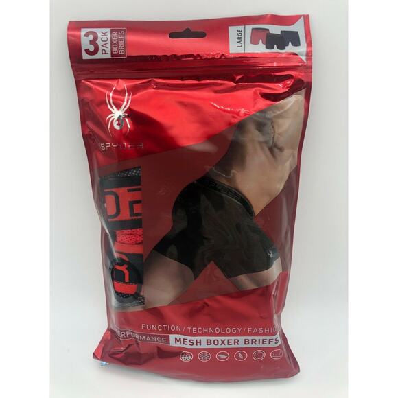 Spyder Performance Mesh Men's Boxer Briefs 3 Pack Size XL - Picture 6 of 11